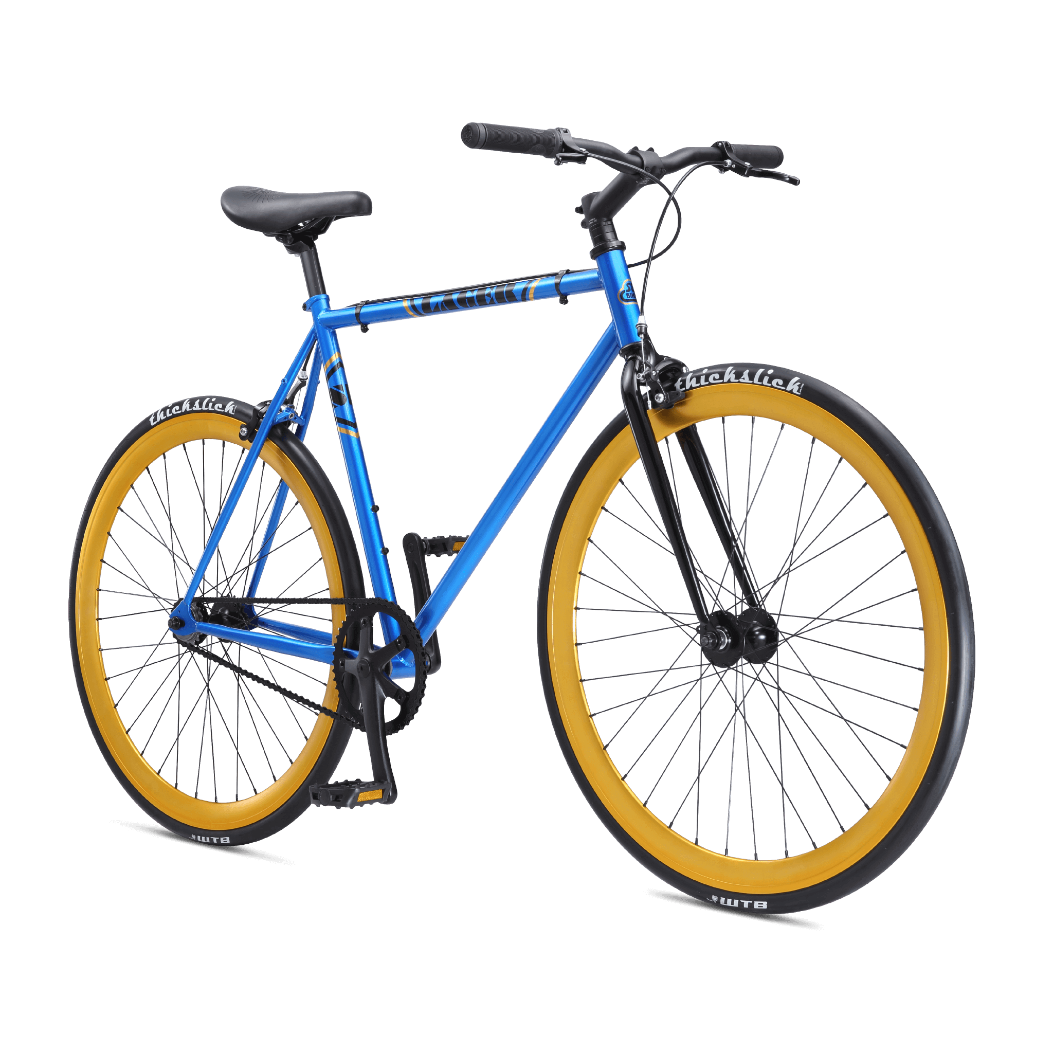 yellow and blue se bike