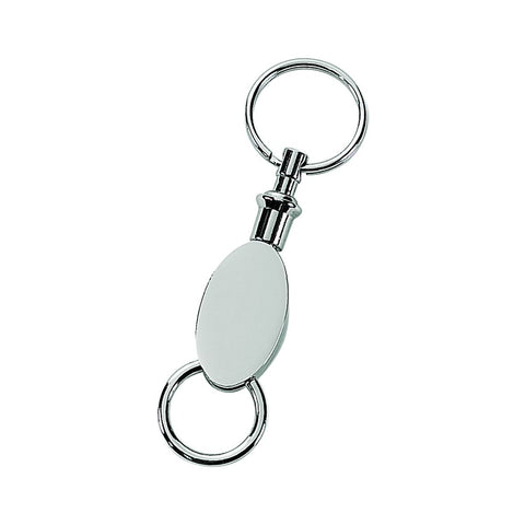 Personalized Oval Metal Keychains 40x30mm Key Blanks for Logo Branding, Silver  Keychains for Hotels, Motels, and Creative Keychain Designs 