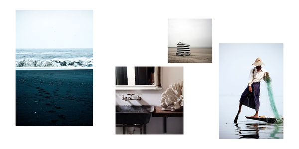 sea collection inspiration collage