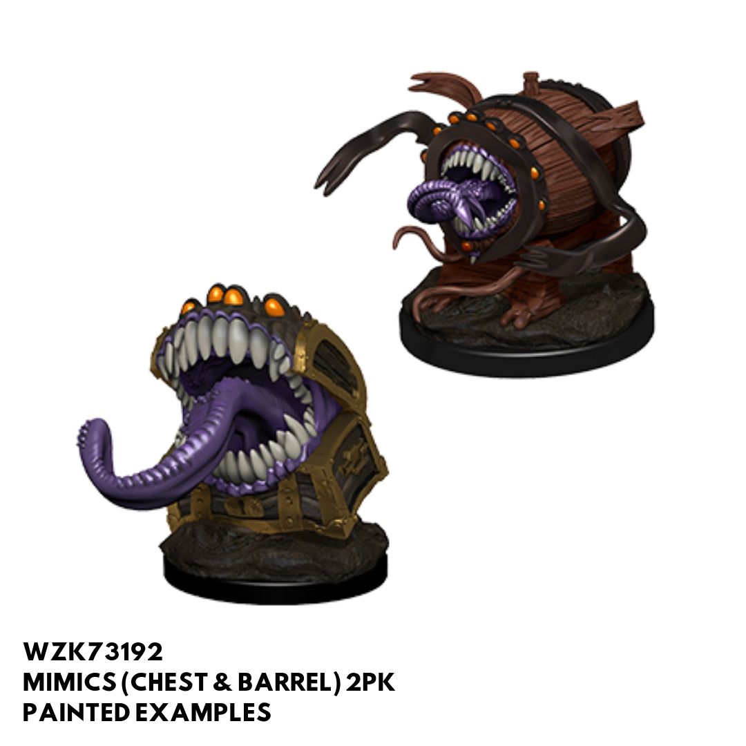 Mimics (Chest & Barrel) 2pk || D&D Nolzur's Marvelous Unpainted Miniat