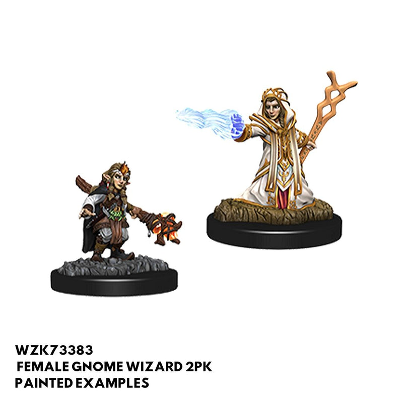 Download Female Gnome Wizard 2pk || Unpainted Plastic Miniatures