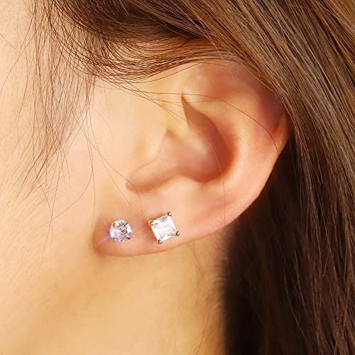 Clean Diamond Stud Earrings