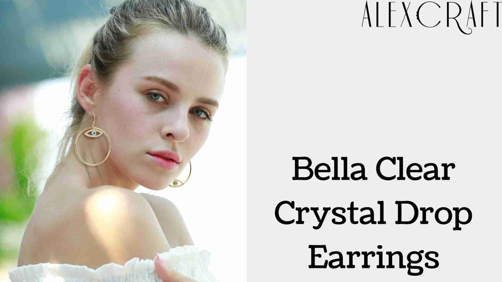 The Charm of Clear Crystal Drop Earrings