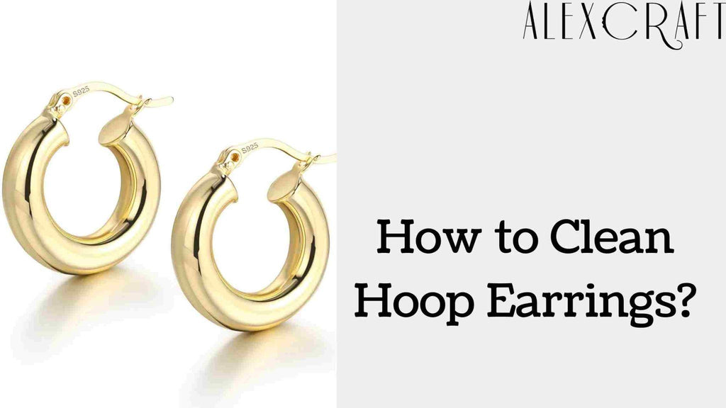 Clear hoop earrings