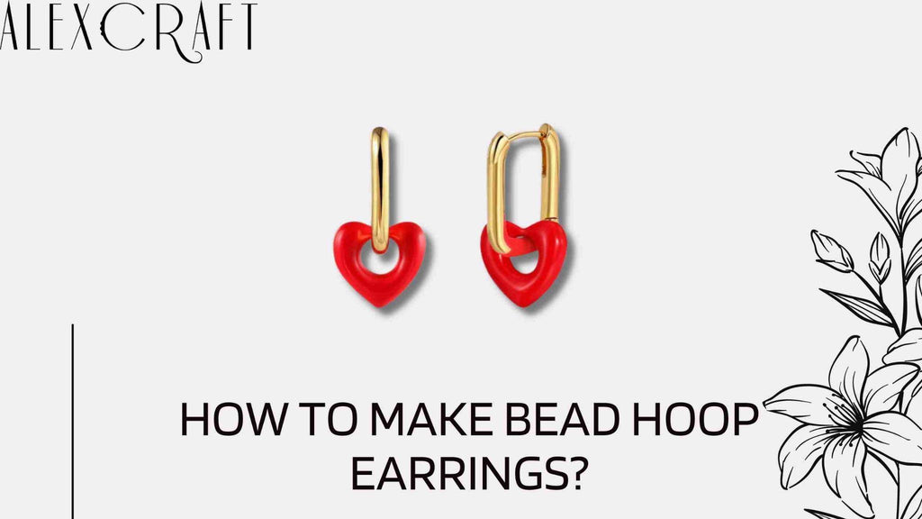 How to make bead hoop earrings