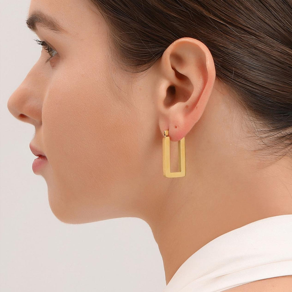 rectangle earrings