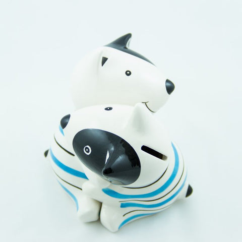 A Dog Shaped Piggy Bank - Money Saving