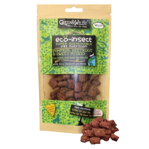 Green & Wilds Eco Friendly Insect Protein for Dogs - Natural dog treats.