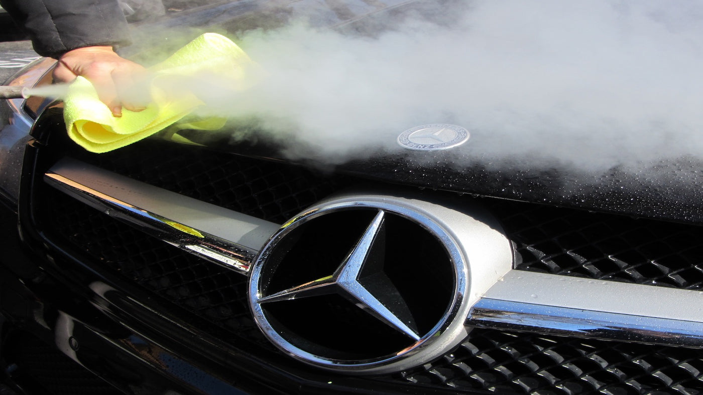 Steam cleaning the car фото 10