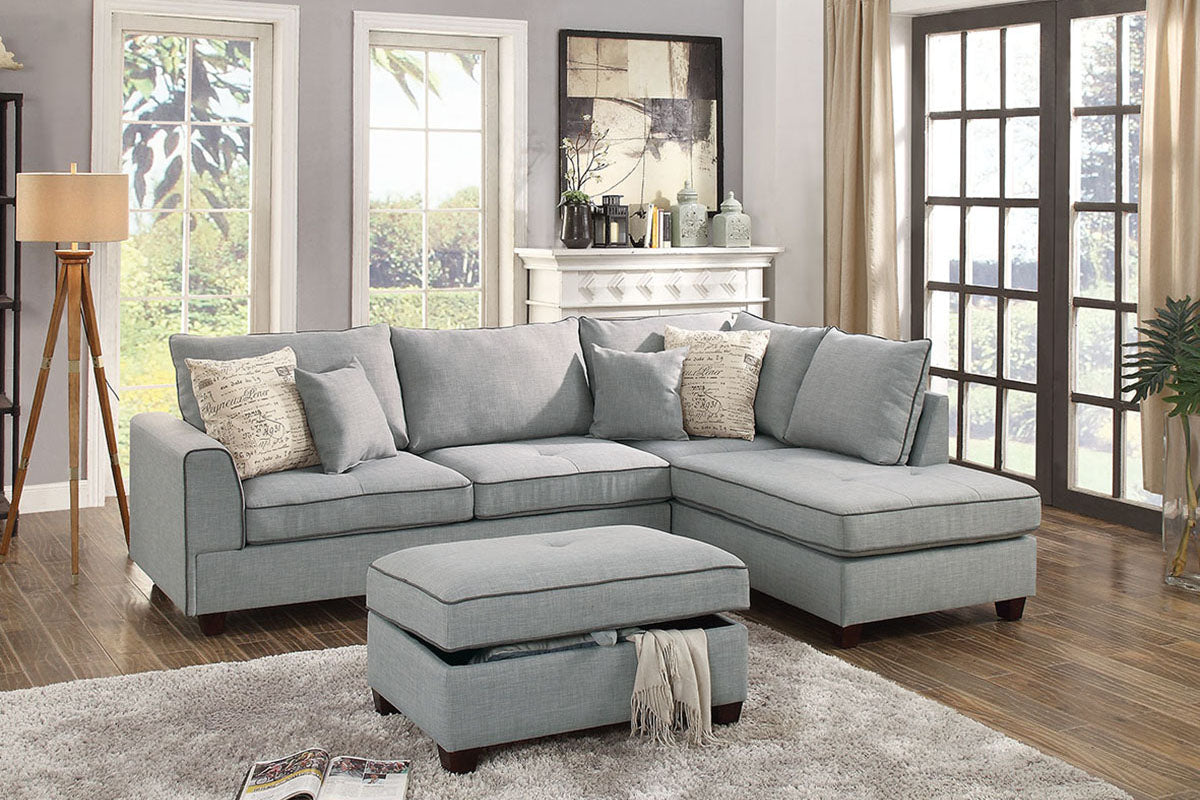 light grey sectional sofa bed