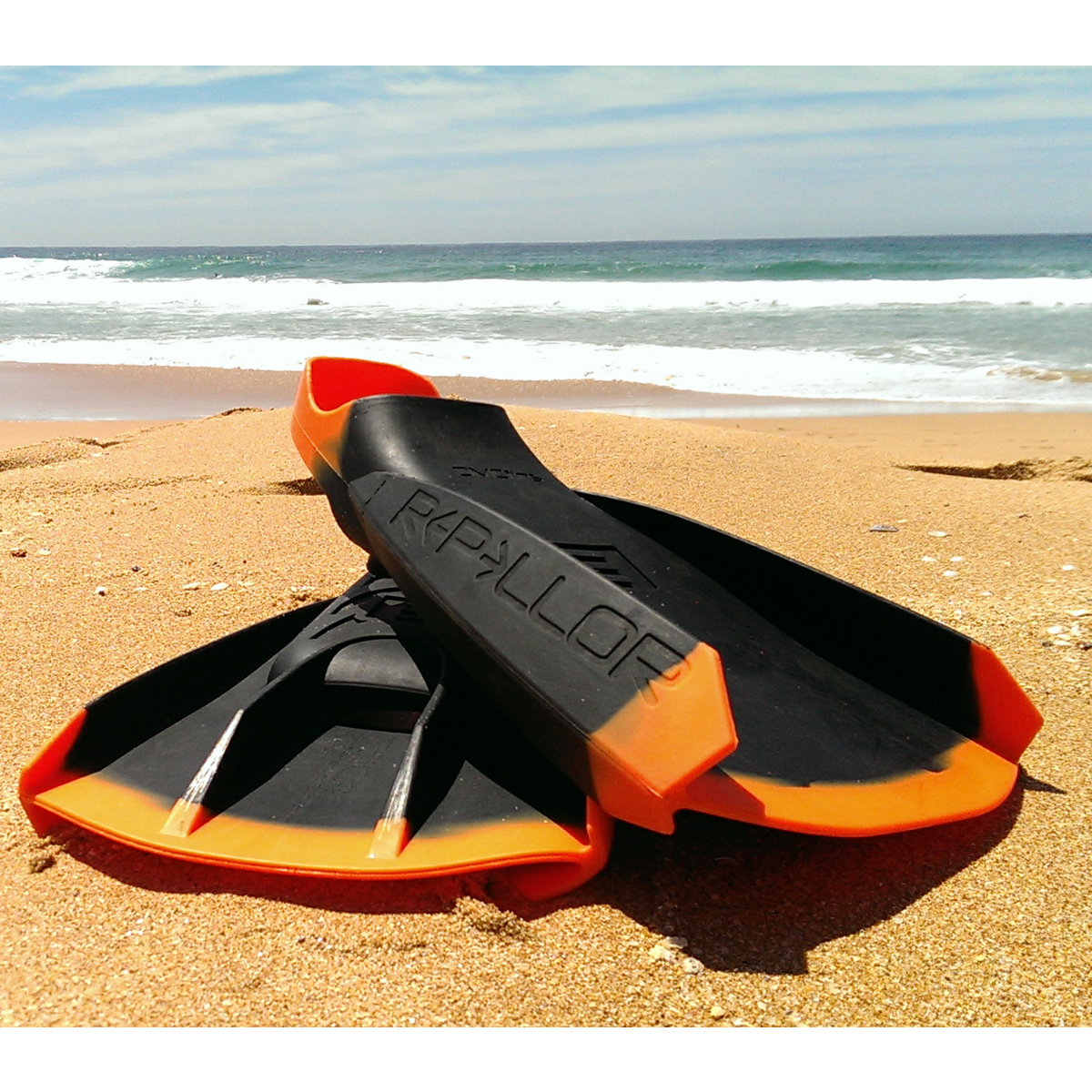 Dmc Repellor Swim Fins M/L-Black/Orange (Size9-10)