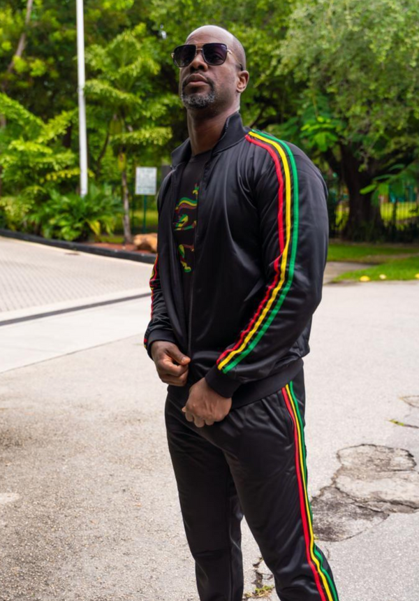 Men's black tracksuit - ReggaeNThings – Reggaenthings