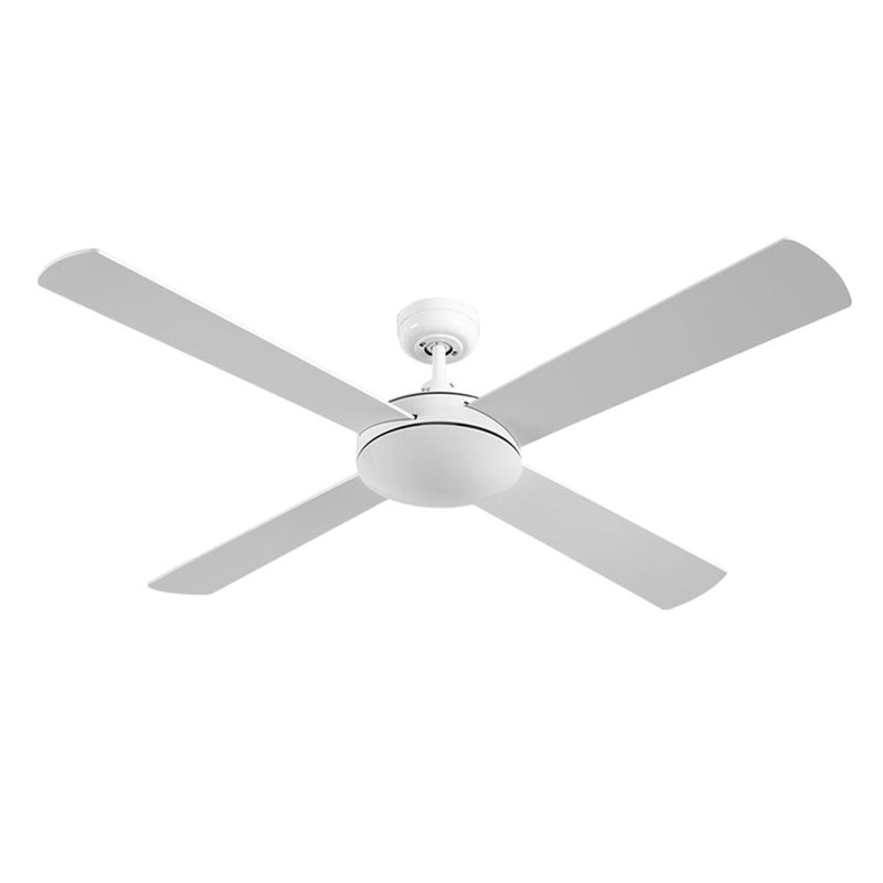 Devanti 52 Wooden Ceiling Fan With Remote Control White