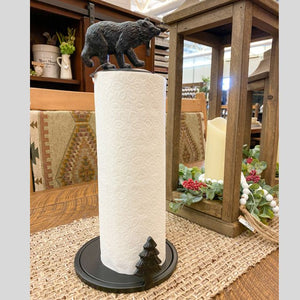 Horizontal Antler Paper Towel Holder