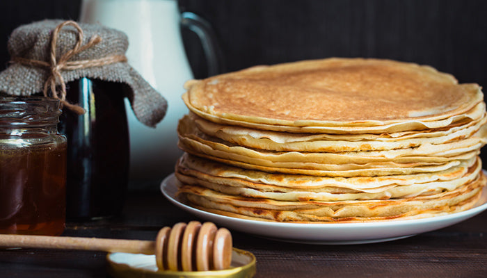 Crêpe à l'avoine healthy, sans farine et sans sucre raffiné 