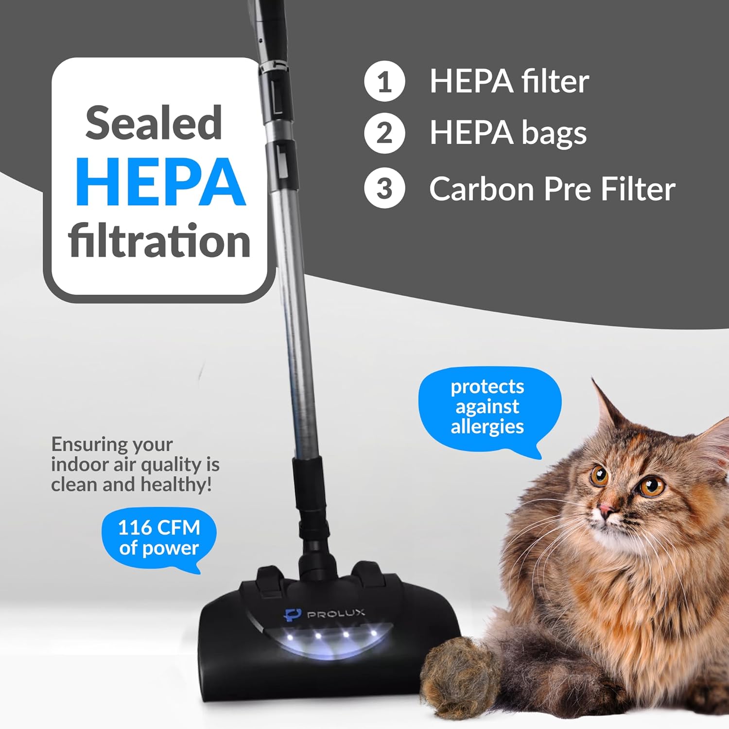 DEMO Prolux QX90 Canister Vacuum Cleaner - Image 3