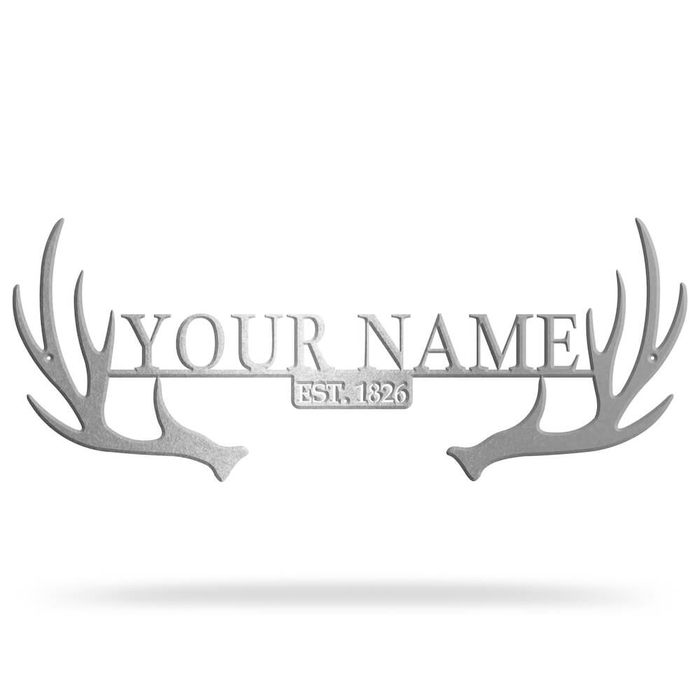 Antler Monogram Bluewater Decor