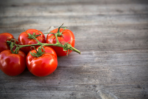 tomatoes on table