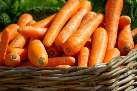 carrots in basket