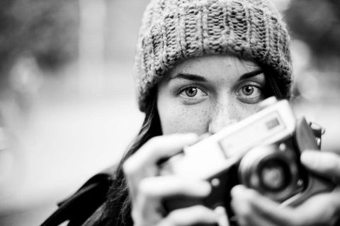 brunette photographer girl