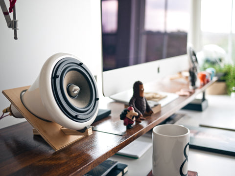 modern quirky stereo system