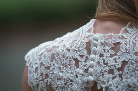 buttons on wedding dress