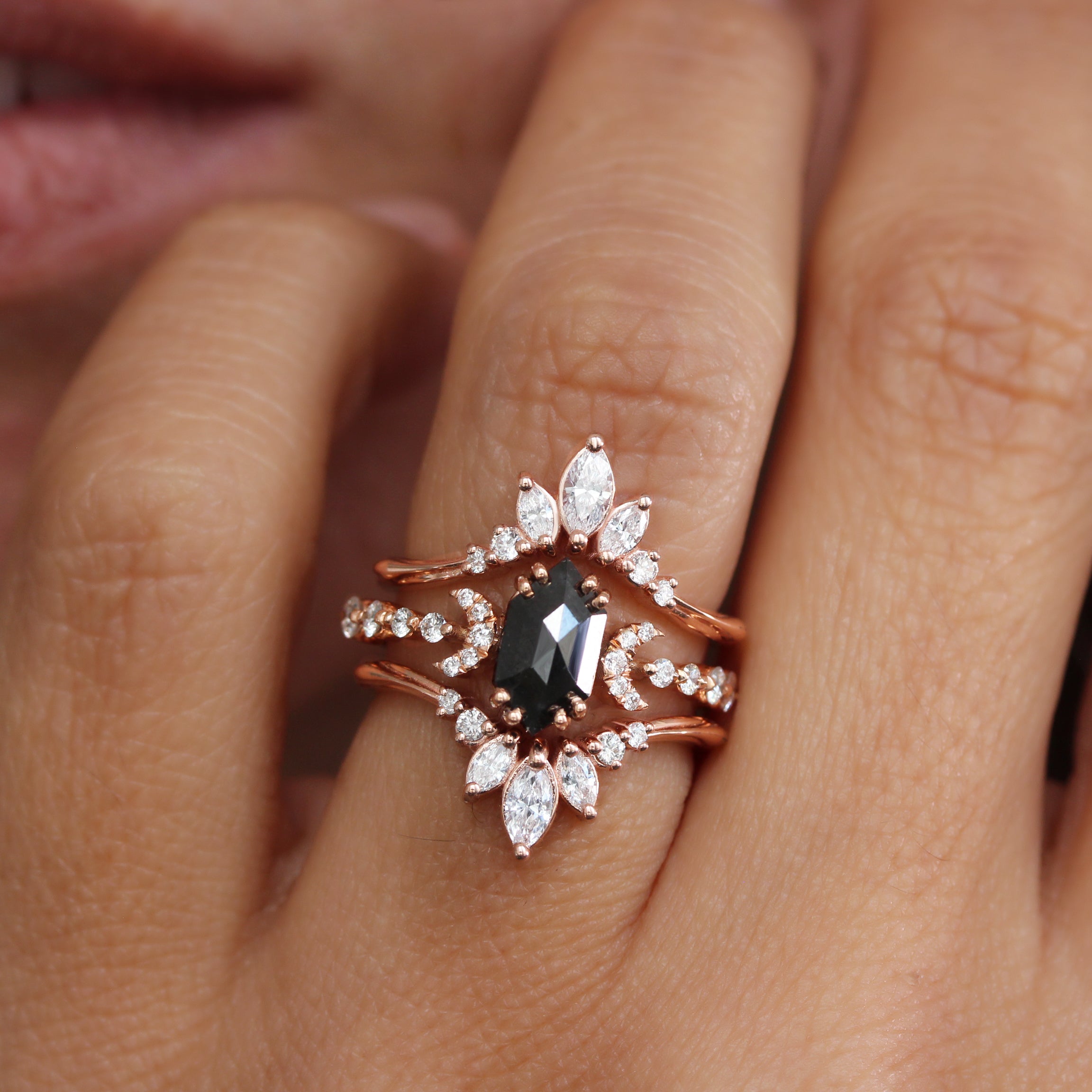 Shop Black Diamond Engagement Rings - Shiny Rock