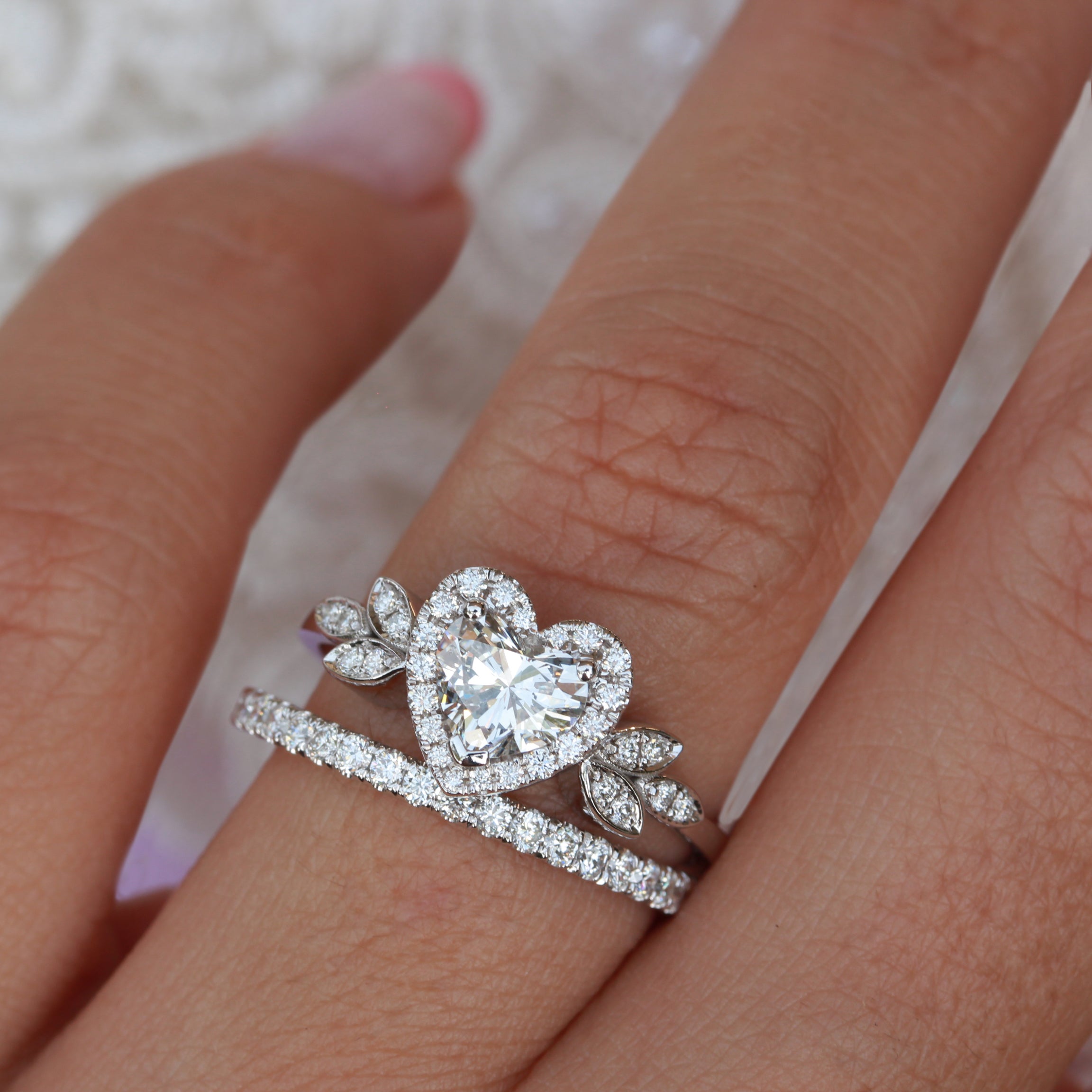 2 Carat Heart Cut Diamond Moissanite Forever Love Engagement Ring from  Black Diamonds New York