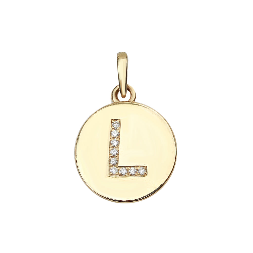 LARGE PEARL INITIAL CHARM – diamondaupair