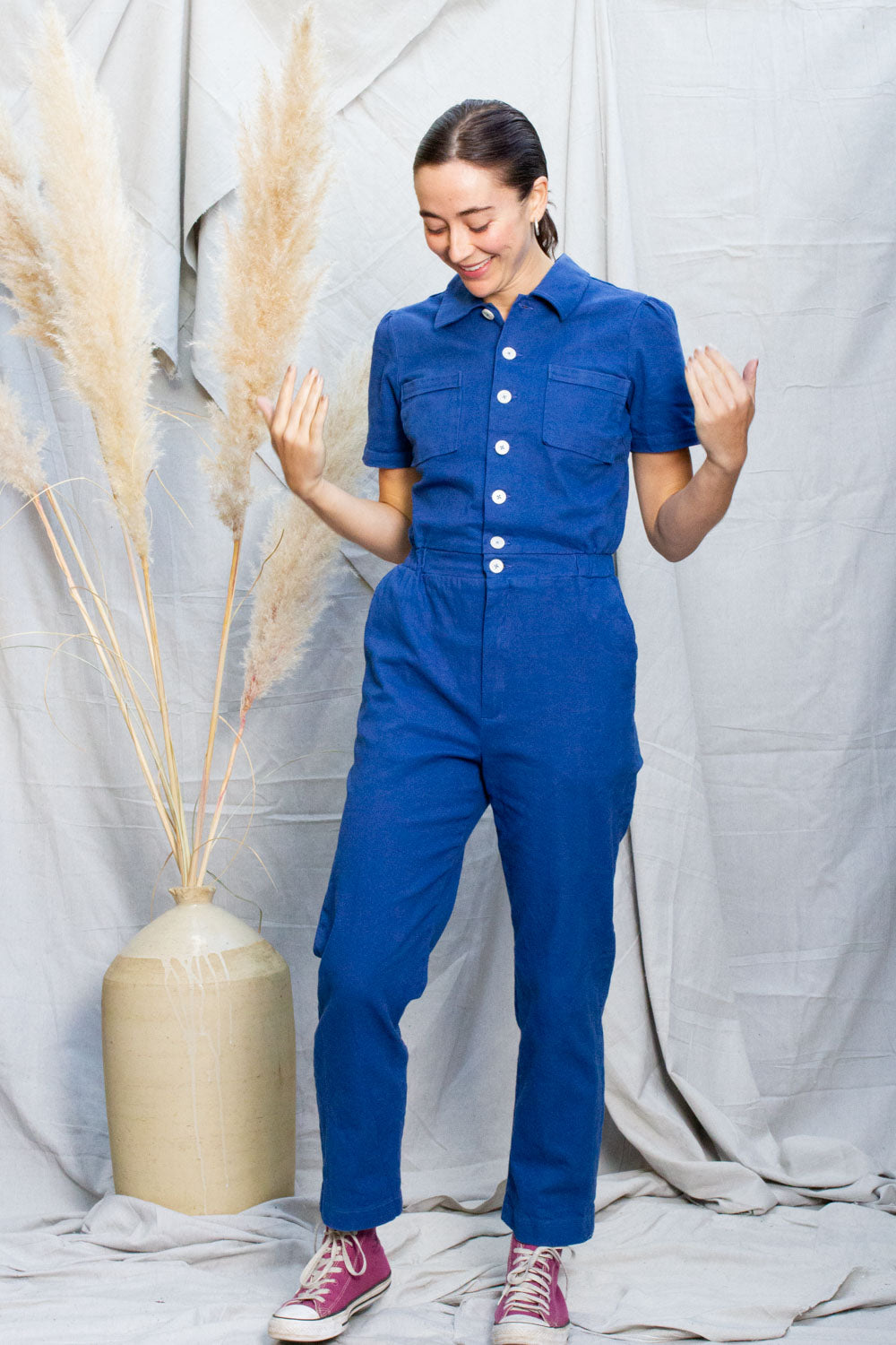 Size 6 – Kindling Jumpsuit Worker Ink and (LAST Twill 16)