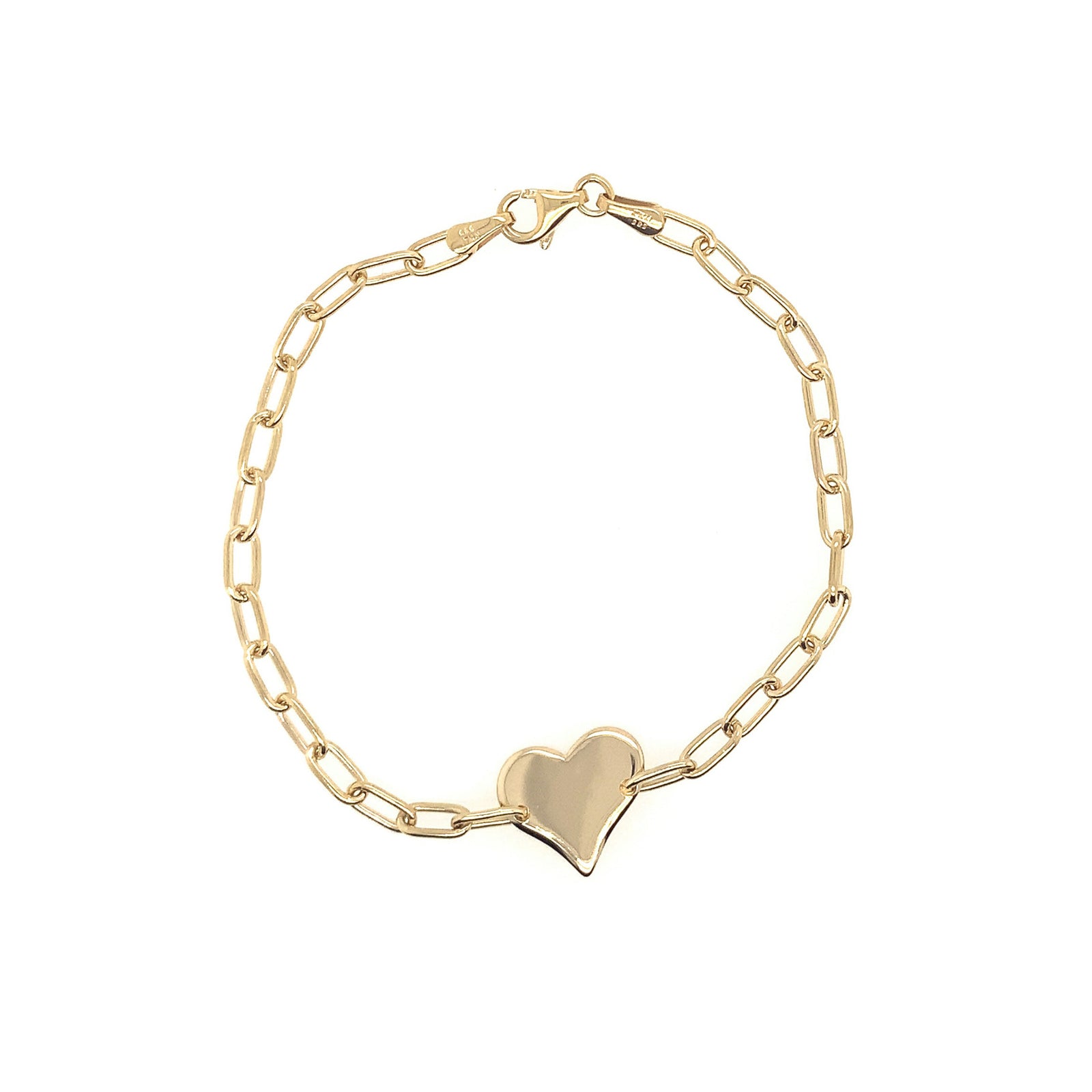 Tiny Heart Diamond Bracelet | Jewelry by Johan - 10k Yellow Gold - Jewelry  by Johan
