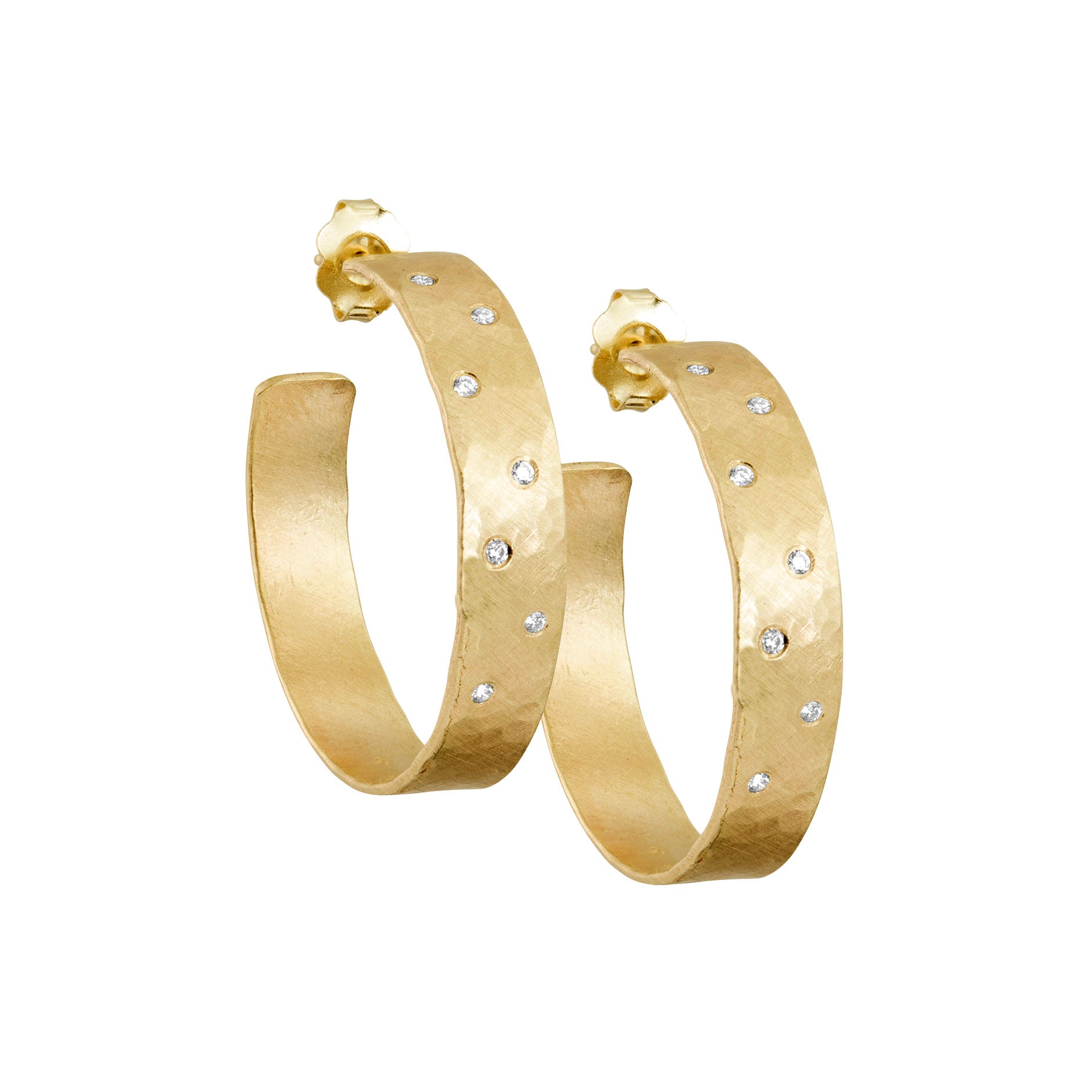 14KT Yellow Gold 7mm Wide Round Large Hoop Earrings 45mm – LSJ