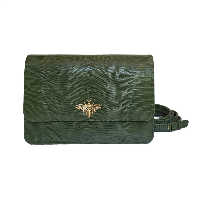 olive green clutch purse