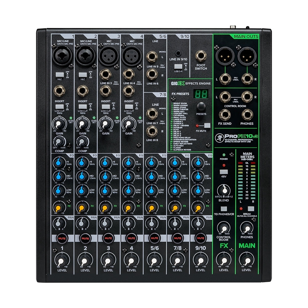 Mackie ProFX10v3 USB Mixer - Podcast Outfitters product image