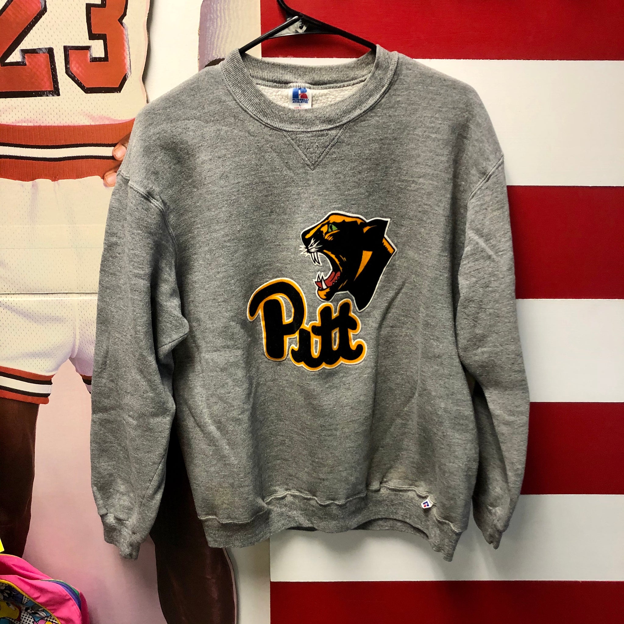 pitt panthers crewneck sweatshirt