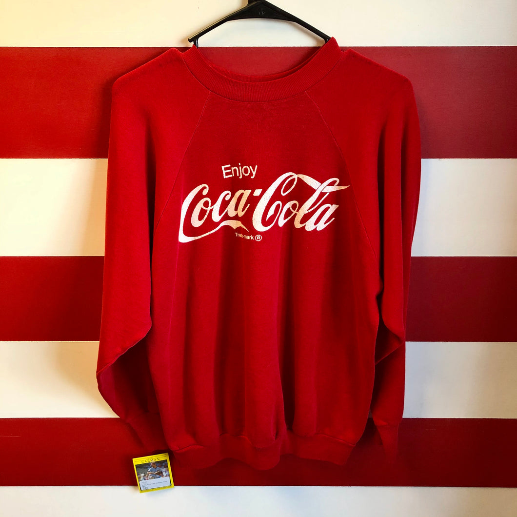 coca cola sweatshirt 80s