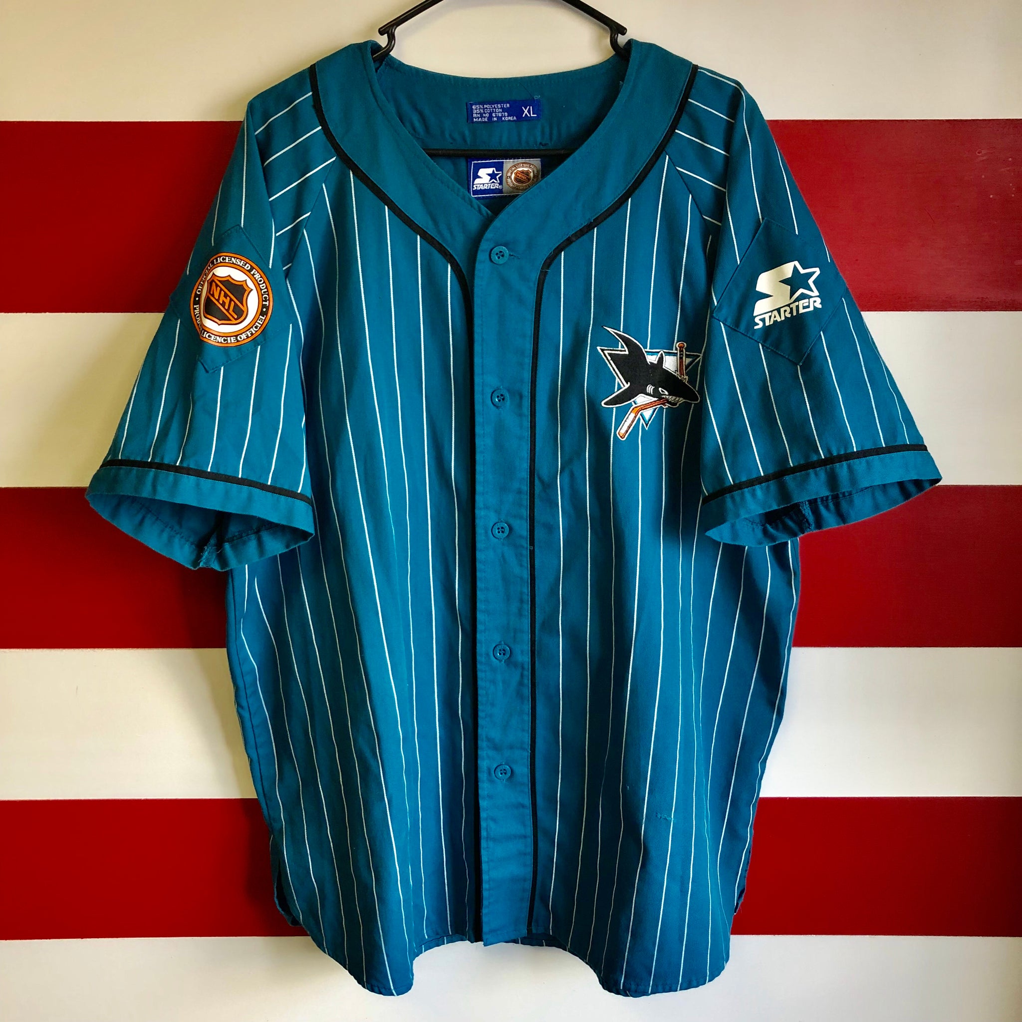 sharks baseball jersey