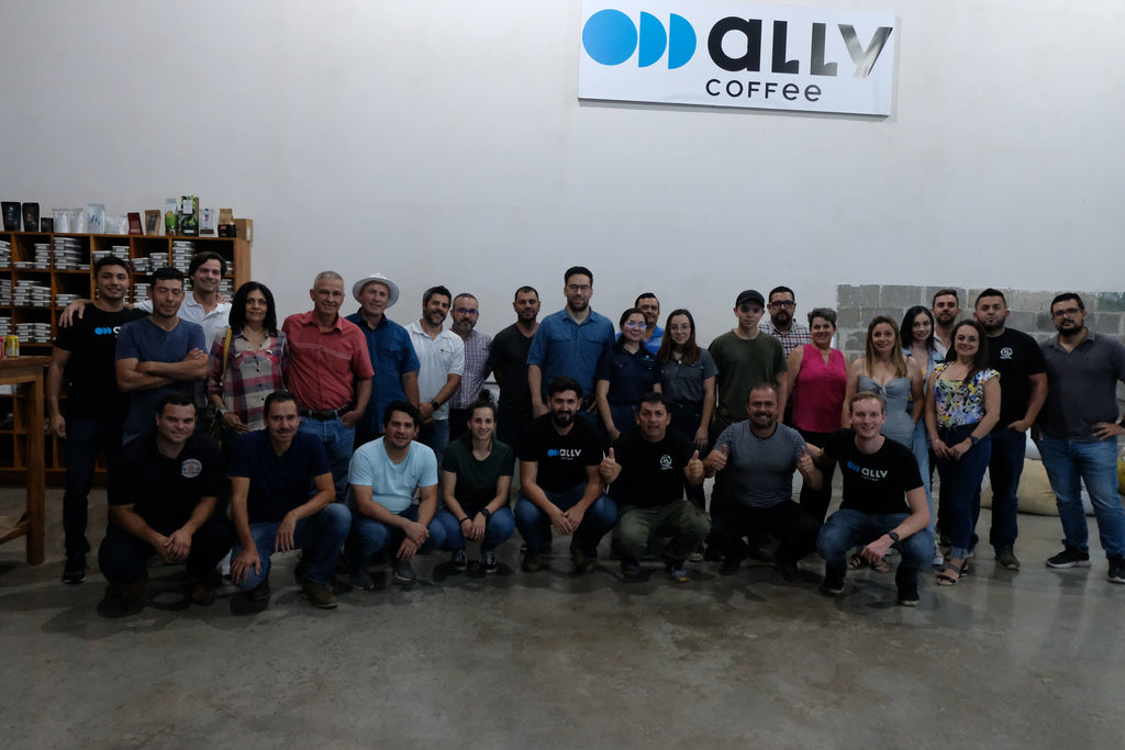 Ally team and producers partners in our Costa Rica sourcing office