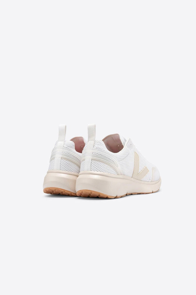 
            
                Load image into Gallery viewer, Back view of white and Pierre Condor 2 ecological running shoes by Veja. 
            
        