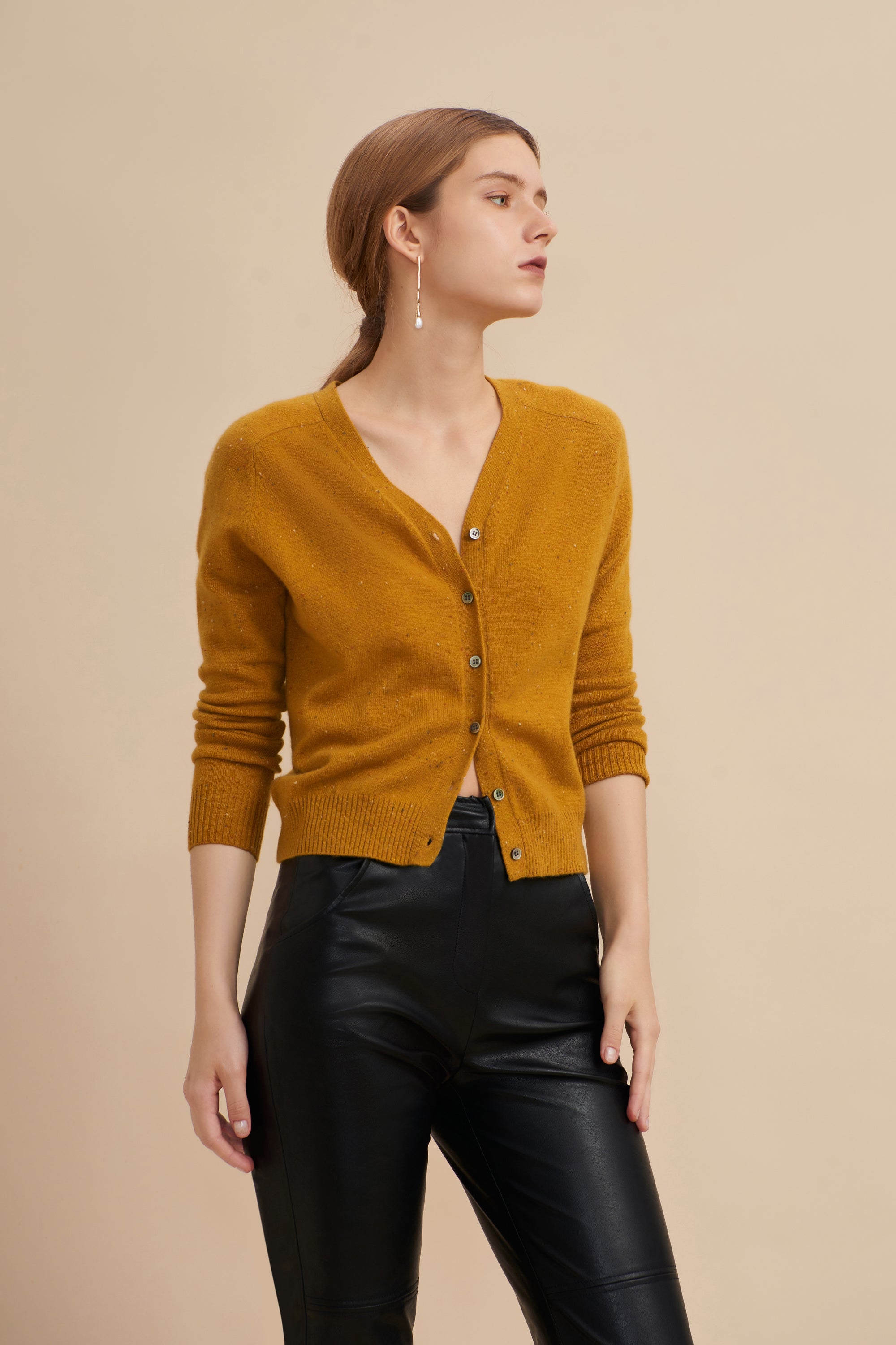 ennoy BUTTON CARDIGAN (BROWN) - カーディガン