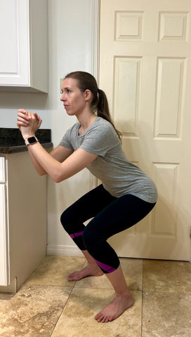 squat progression for Otago Exercises