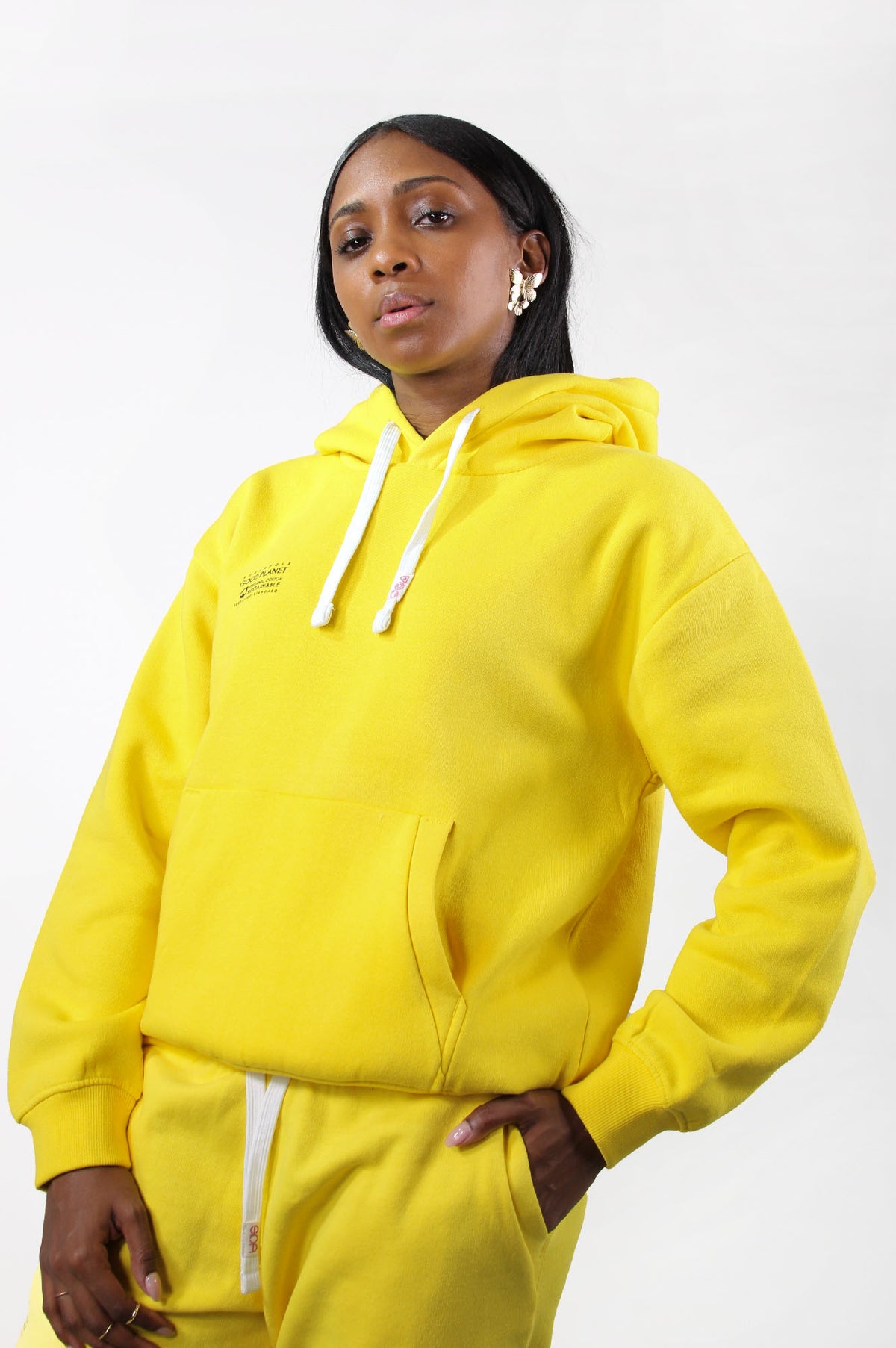 champion hoodie yellow womens