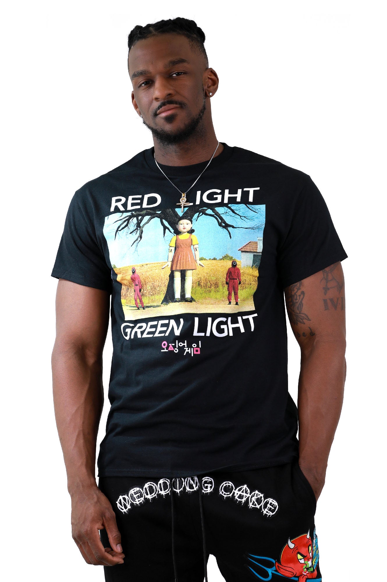 Men's Squid Game Red Light Green Light Graphic Tee