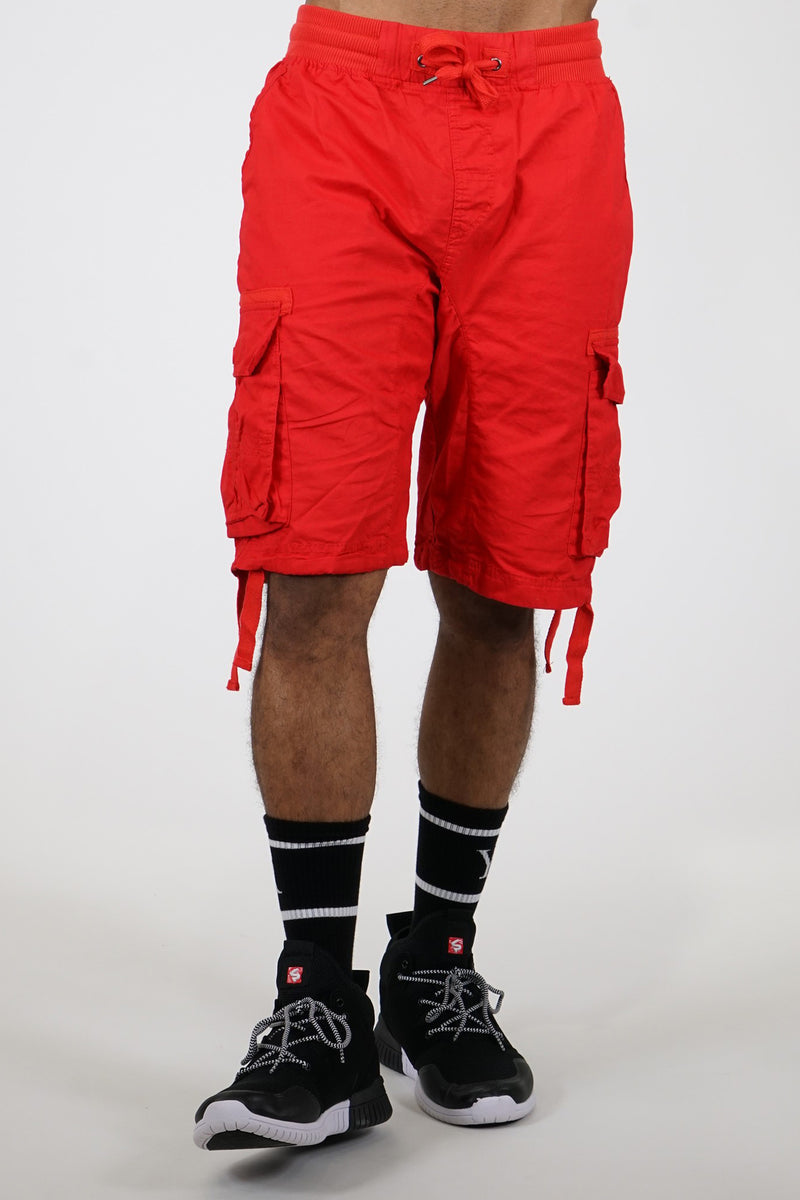 southpole fine twill cargo jogger shorts