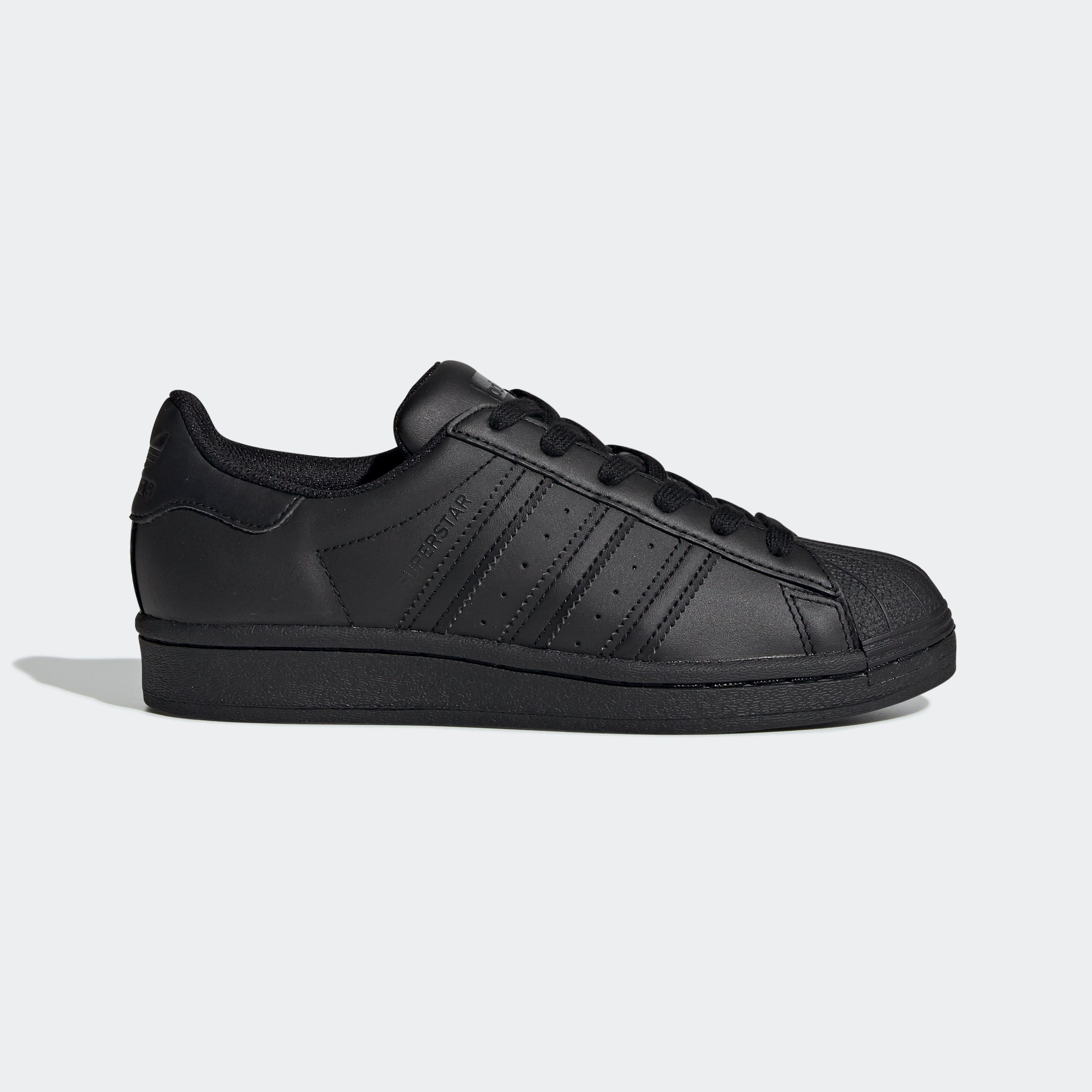 Big Kids adidas Originals Superstar Shoes Triple Black