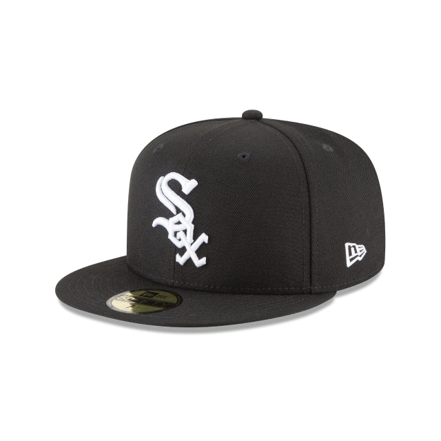 Kids New Era Chicago White Sox Black & White Basic 59FIFTY Fitted