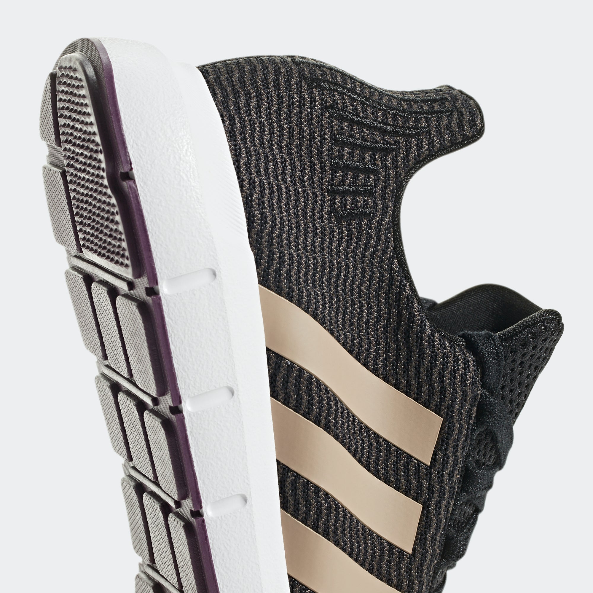 adidas swift run core black & ash pearl womens shoes