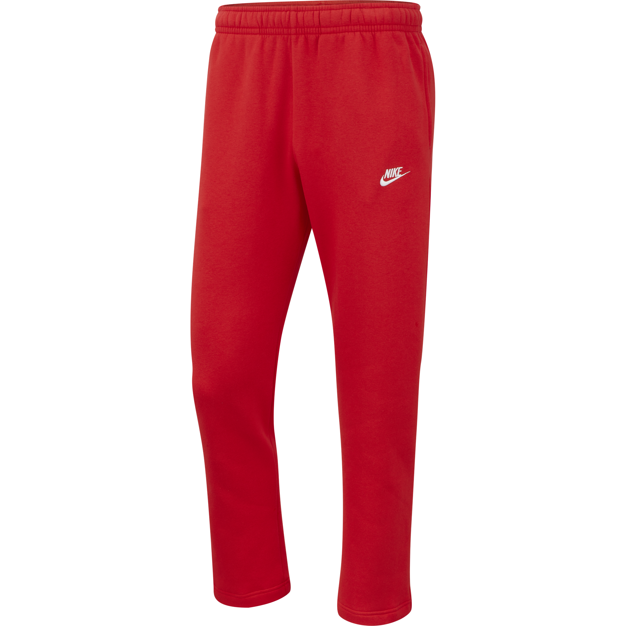 red nike fleece pants