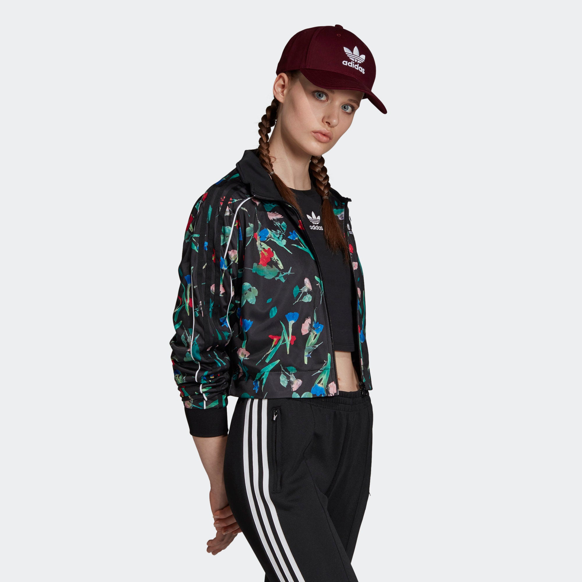 adidas allover print track jacket