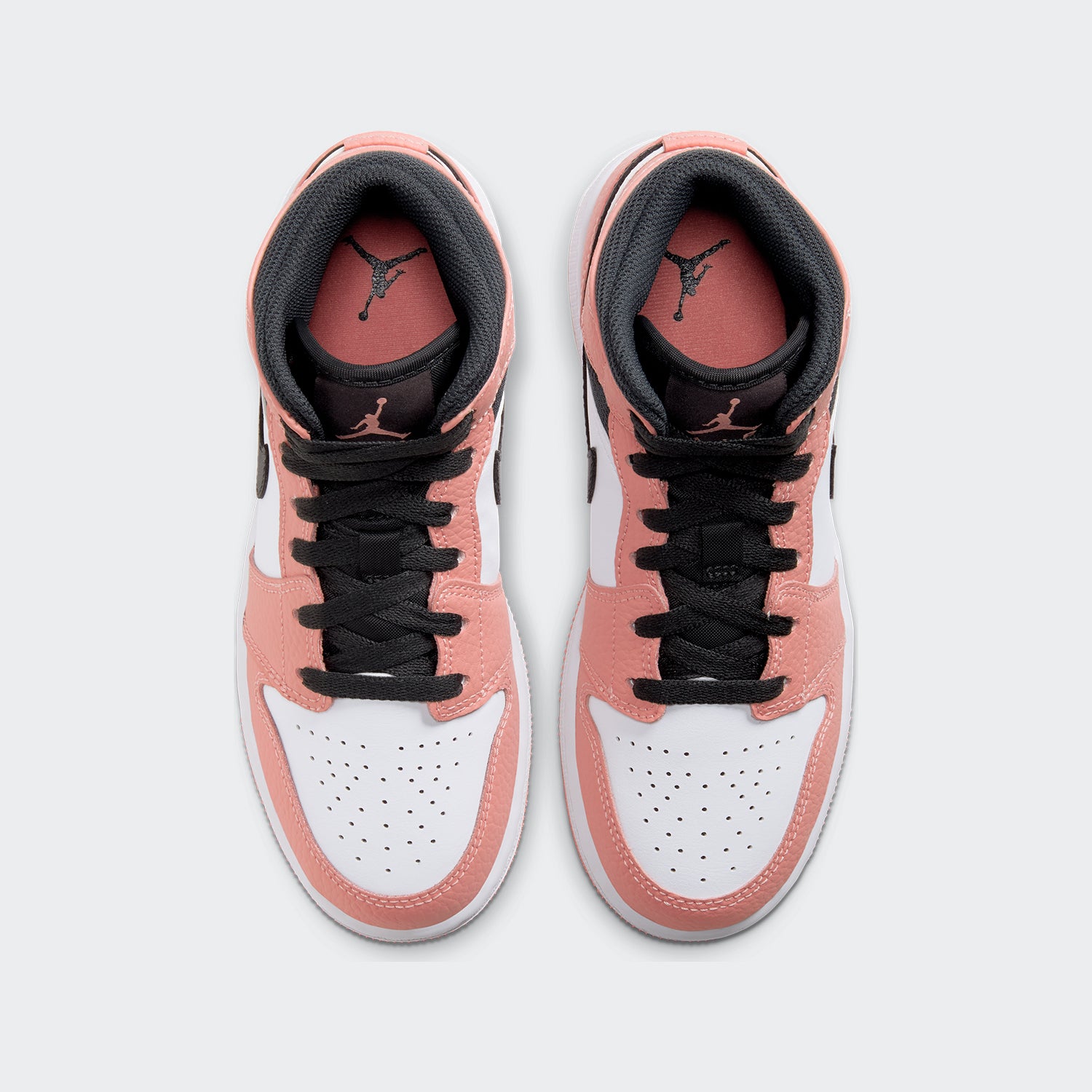 kids air jordan 1 mid gs pink quartz